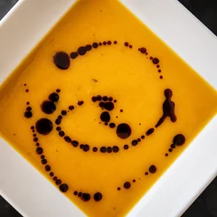 Kürbiscremesuppe mit Kernöl
