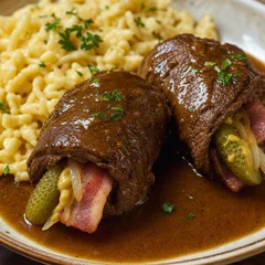 Rindsrouladen mit Spätzle